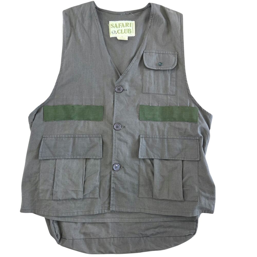 Vintage Safari Club mens cotton hunting vest size medium